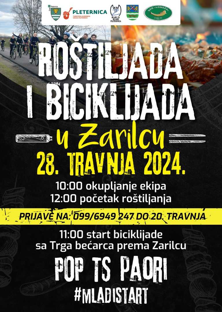 Sutra roštiljada i biciklijada u Zarilcu
