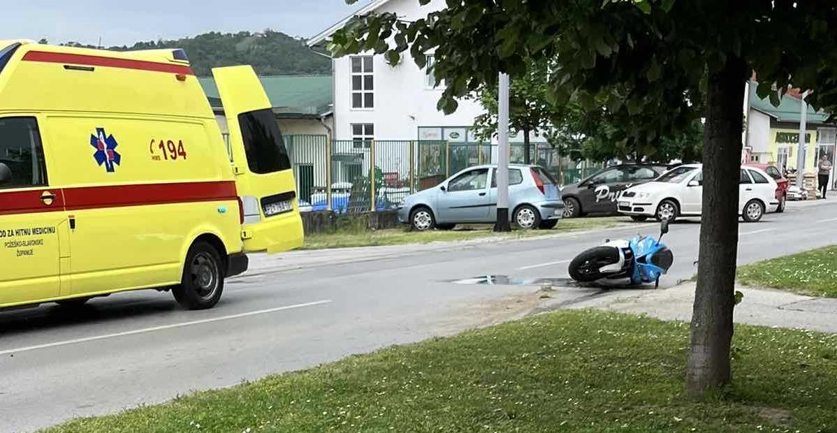 U prometnoj nesreći teško ozlijeđen vozač motocikla