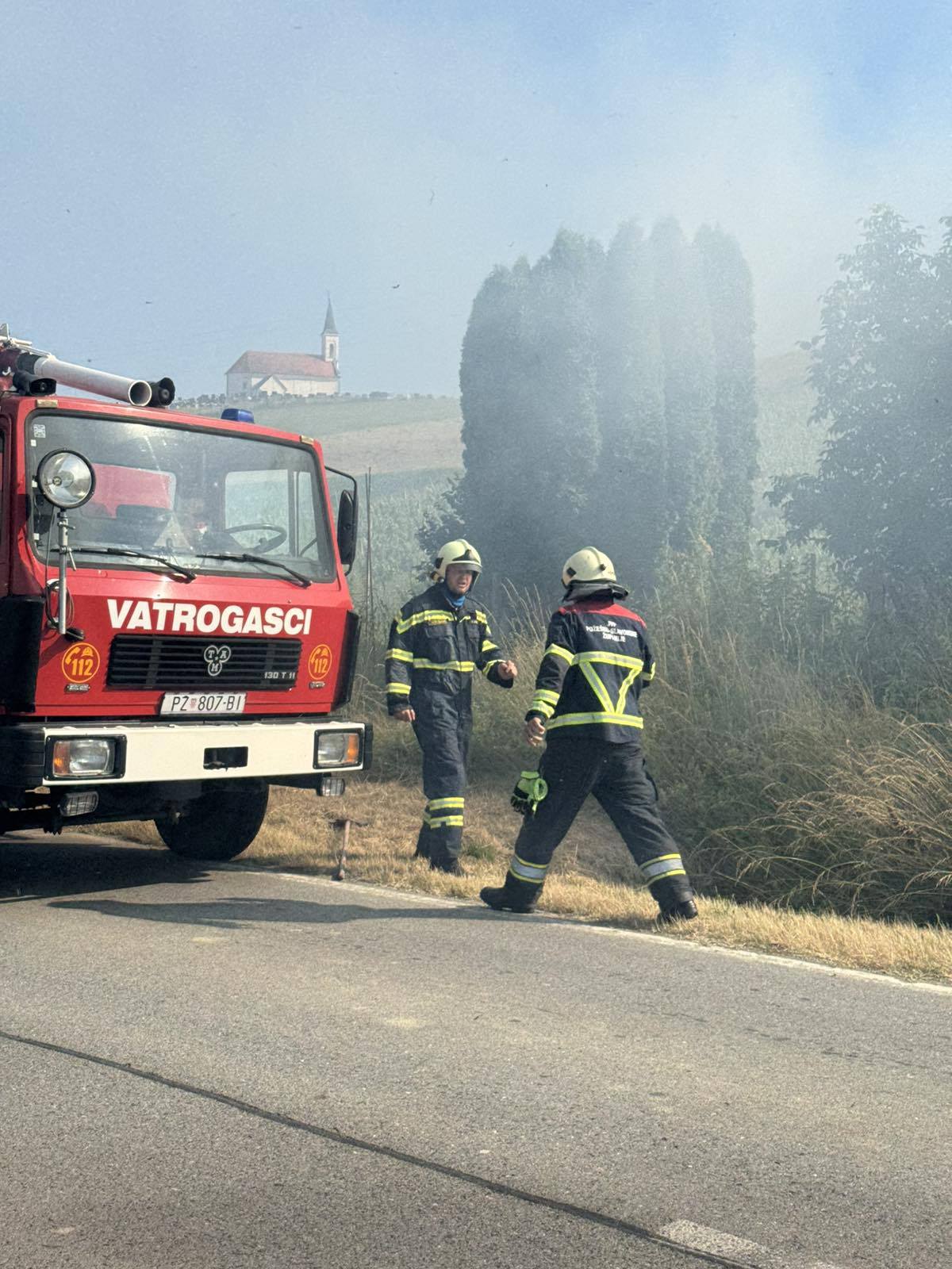 Jučer požar na otvorenom prostoru, isti ugašen od strane DVD Brestovac