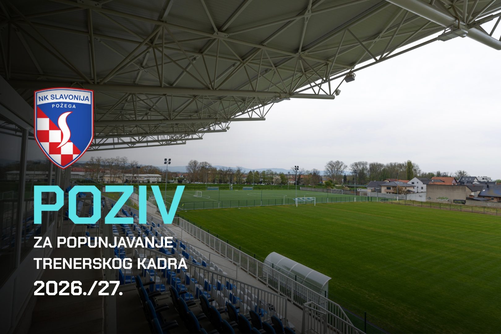 NK Slavonija: Poziv za popunjavanje trenerskog kadra 2026./27.