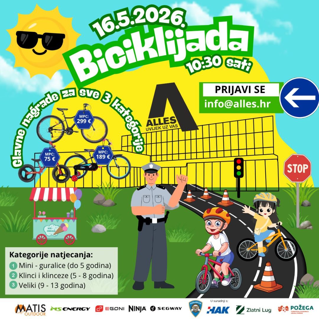 Alles dječja biciklijada ponovno u Požegi