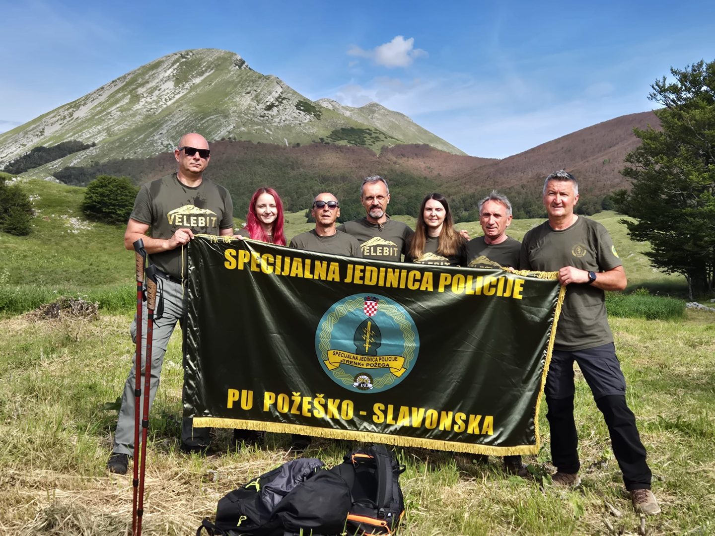 Članovi Udruge specijalne policije Trenk Požega sudjelovali na memorijalnom pohodu na Velebit