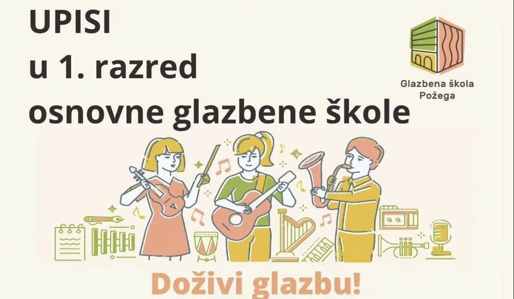 U tijeku su upisi u Glazbenu školu, Područno odjeljenje Kutjevo