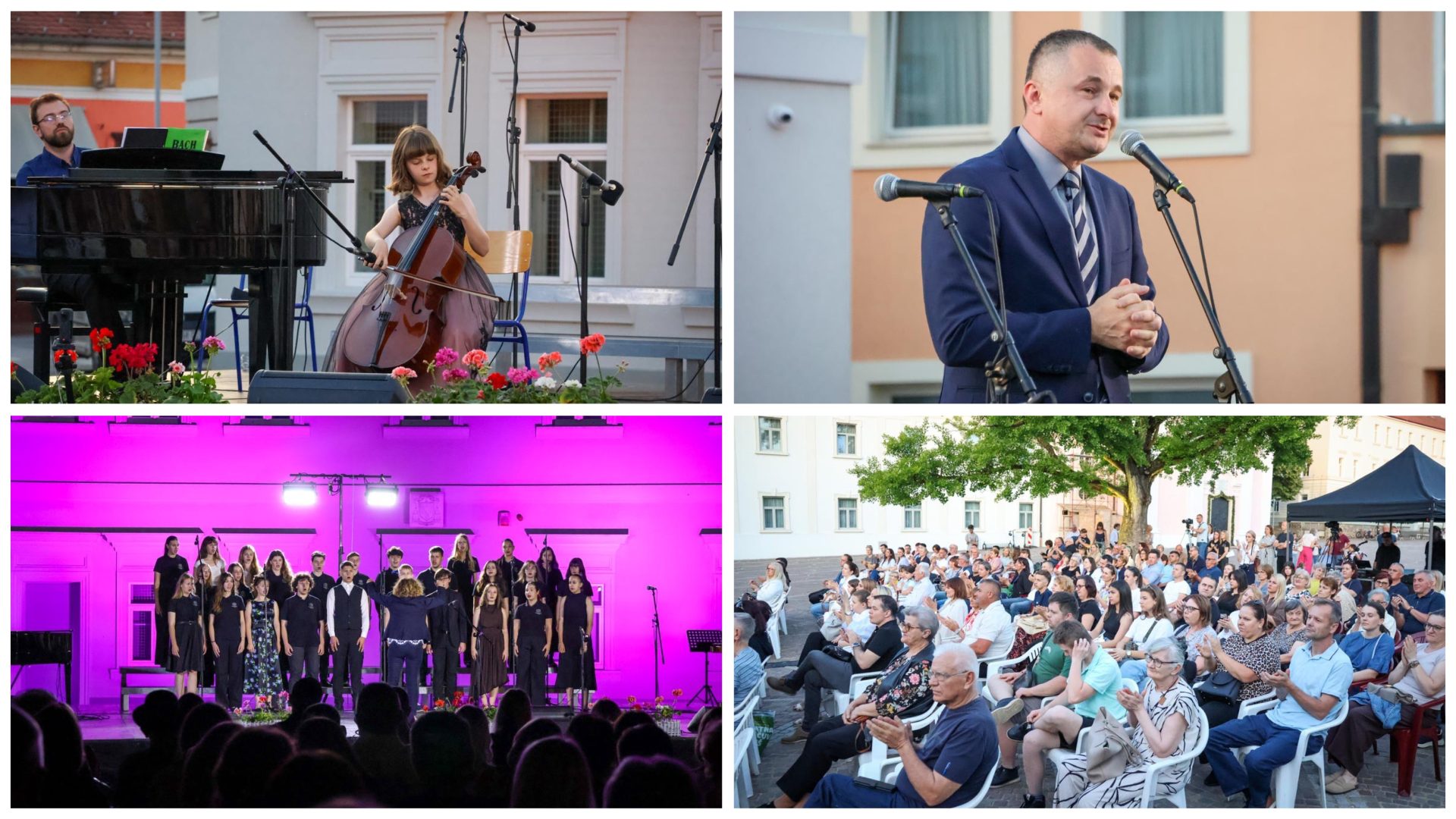 „Koncert ispred Katedrale“ oduševio Požežane dvosatnim glazbenim programom