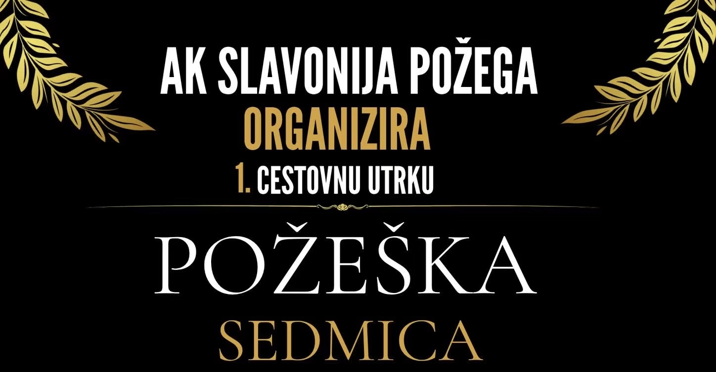 Atletski klub Slavonija Požega najavljuje organizaciju prve cestovne utrke