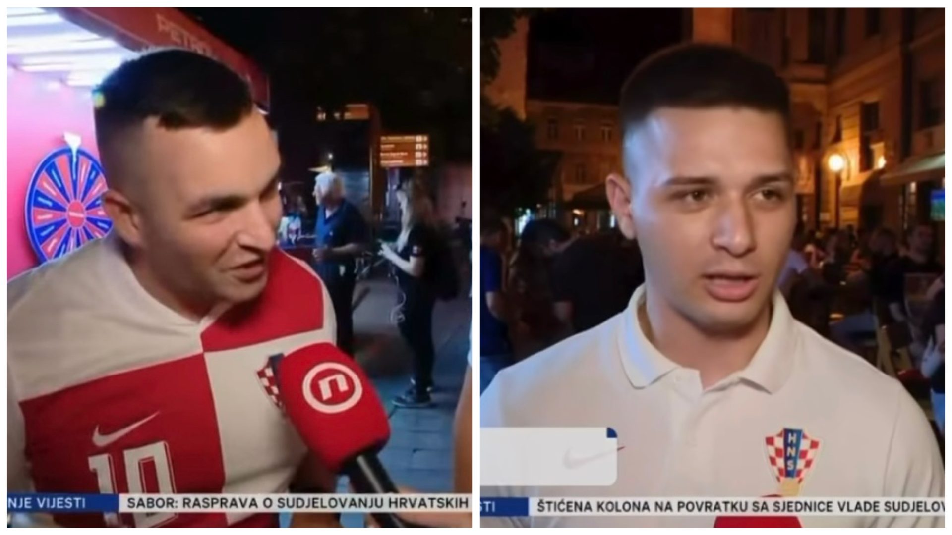 Požežani Hnatyšyn i Gašić iz Zagreba za NOVA TV poručili da vjeruju u pobjedu Vatrenih