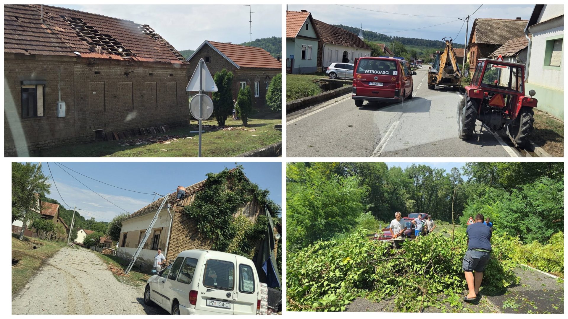[FOTO] Veliko nevrijeme pogodilo Djedinu Rijeku, svaka druga kuća pretrpjela oštećenja