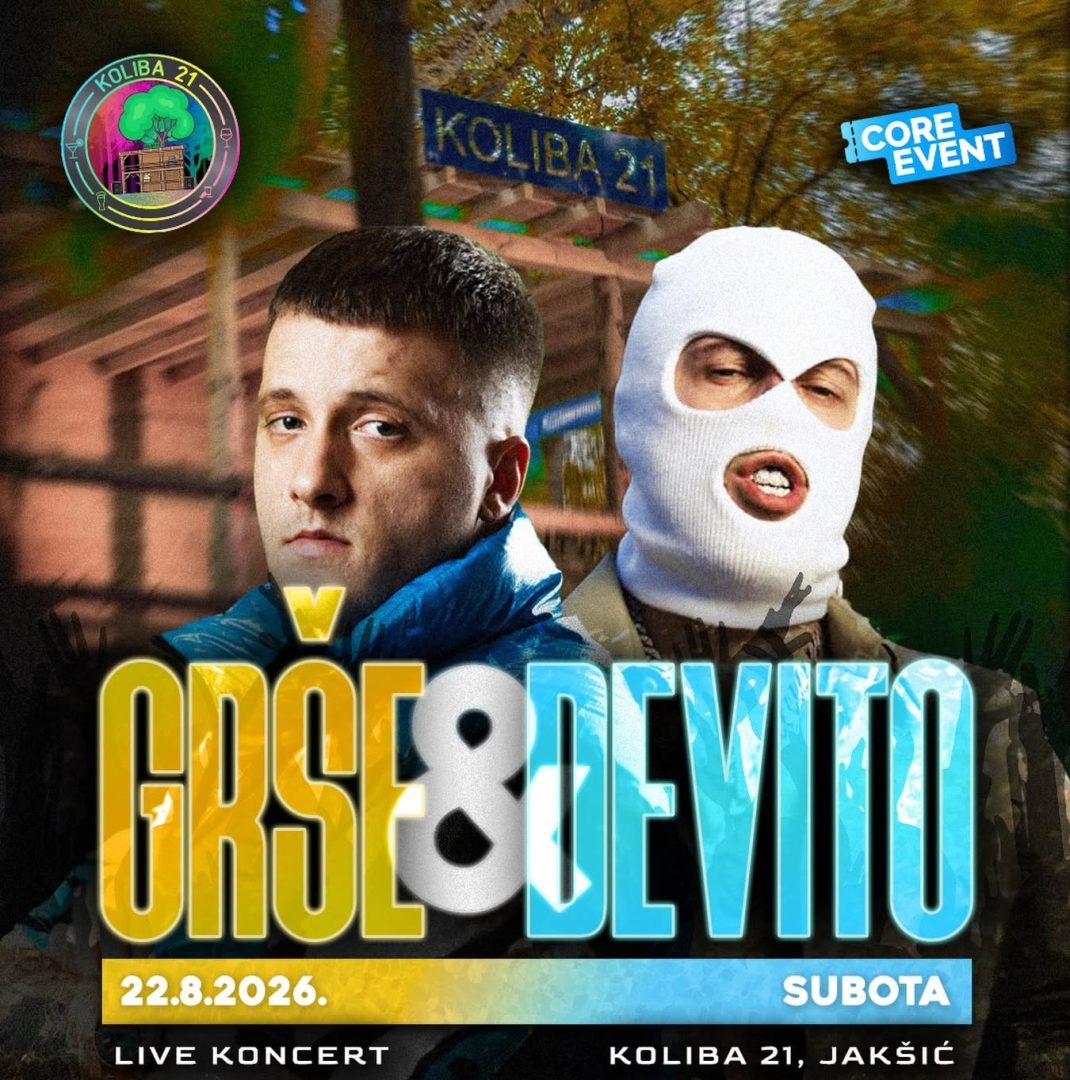 Grše i Devito stižu u Kolibu 21: Jakšić 22. kolovoza očekuje veliki glazbeni spektakl