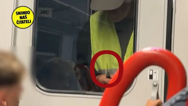 [VIDEO] Muškarac nožem prijetio djeci u vlaku Požega – Pleternica